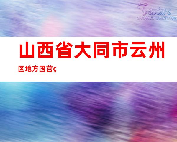 山西省大同市云州区地方国营砖瓦厂
